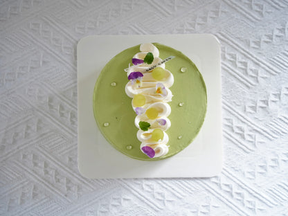 Matcha & White Grape Cake