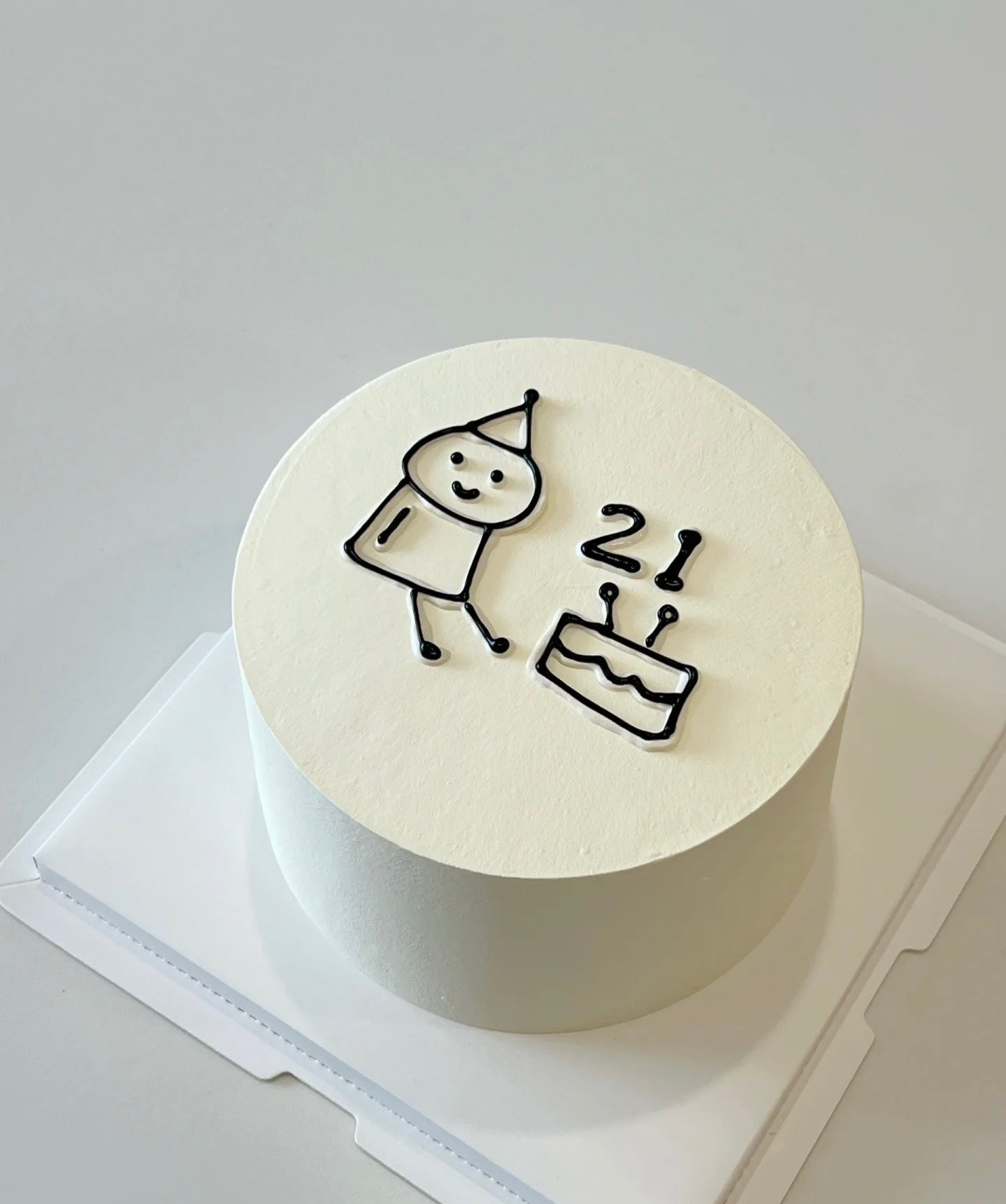 Minimalist Doodle Cake